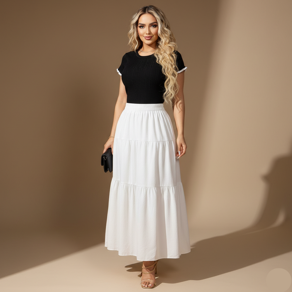 Falda Volantes Glamour