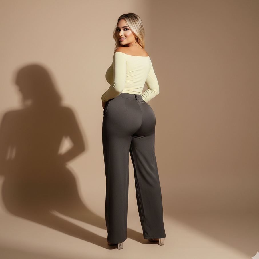 Conjunto para Mujer con Pantalón Palazzo de Tiro Alto