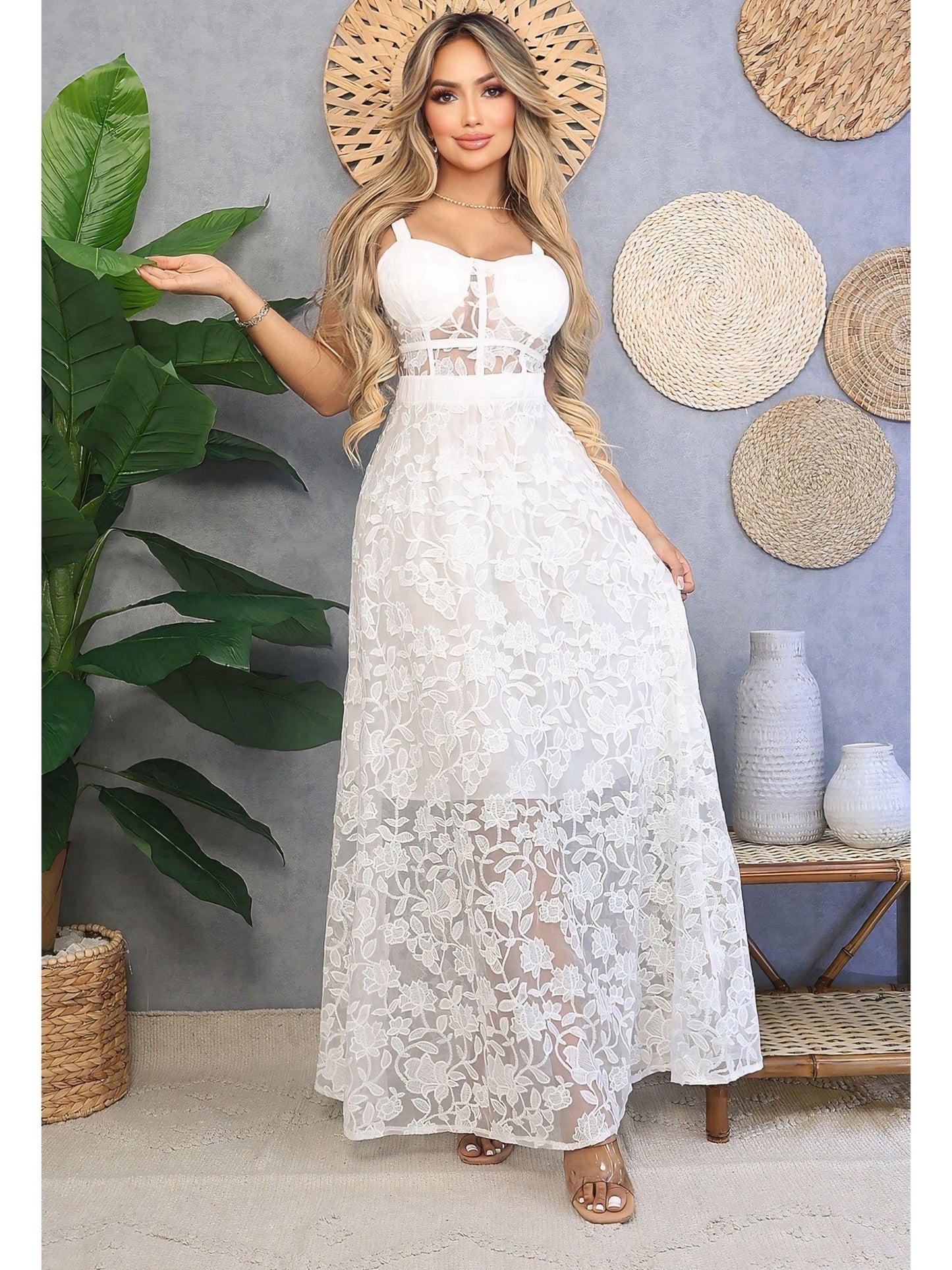Vestido encaje elegante