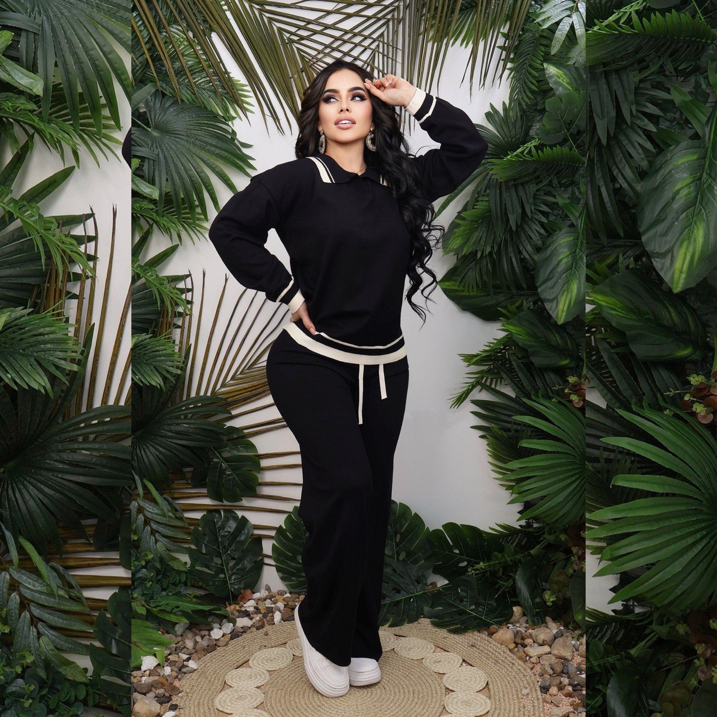 Conjunto pantalón Deportivo de Punto para Mujer Variedad de Colores y Tallas Únicas