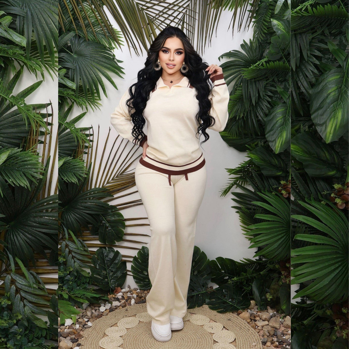 Conjunto pantalón Deportivo de Punto para Mujer Variedad de Colores y Tallas Únicas