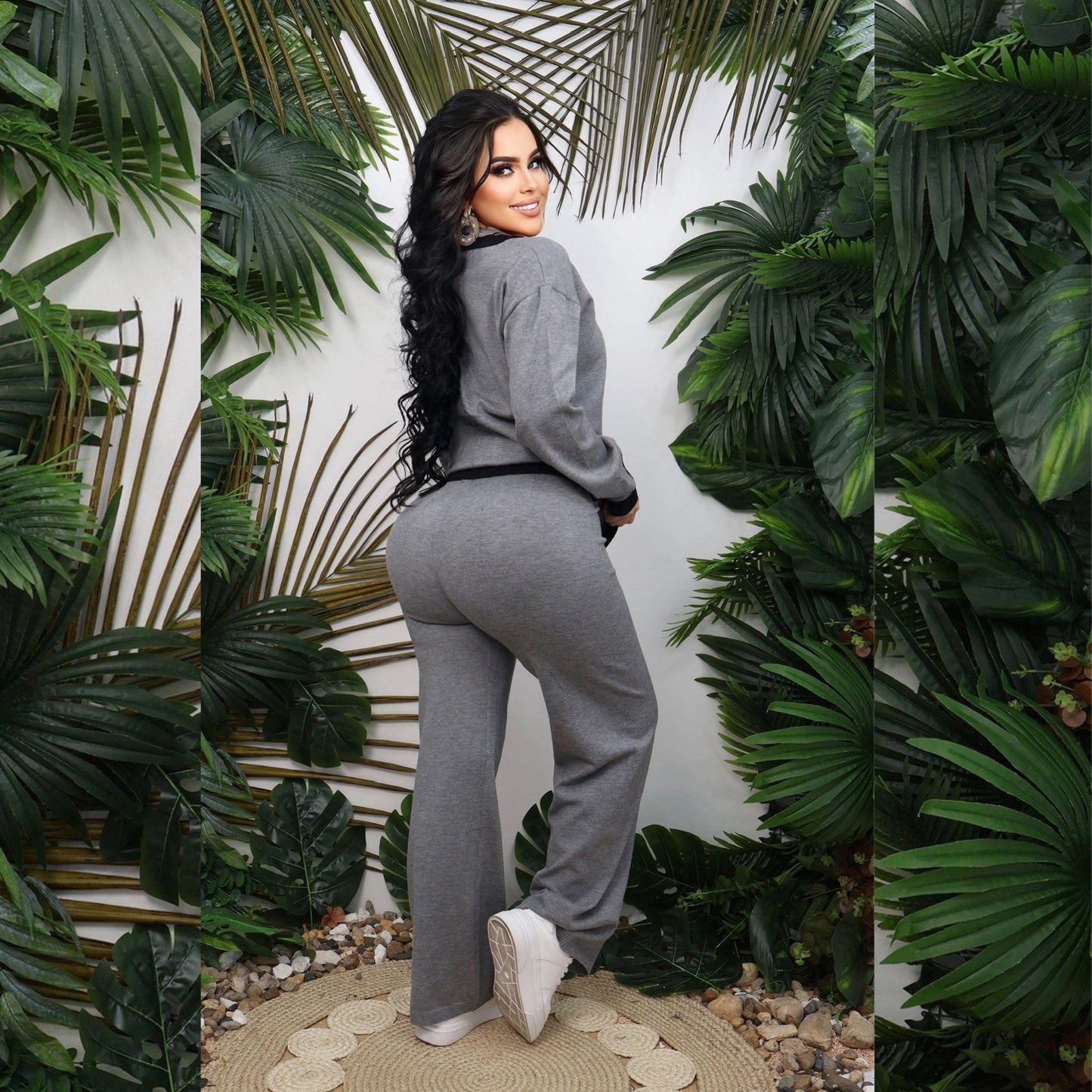 Conjunto pantalón Deportivo de Punto para Mujer Variedad de Colores y Tallas Únicas