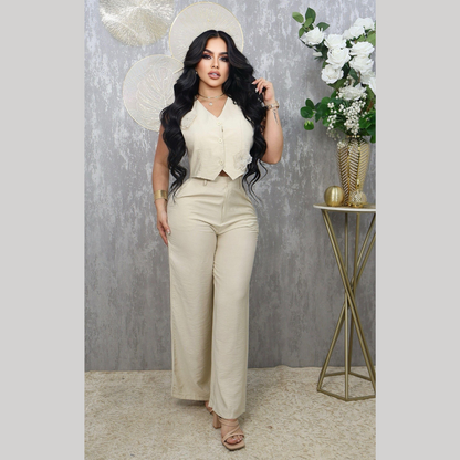 Conjunto de chaleco y pantalón