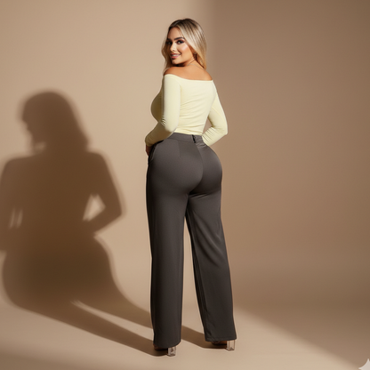 Conjunto para Mujer con Pantalón Palazzo de Tiro Alto