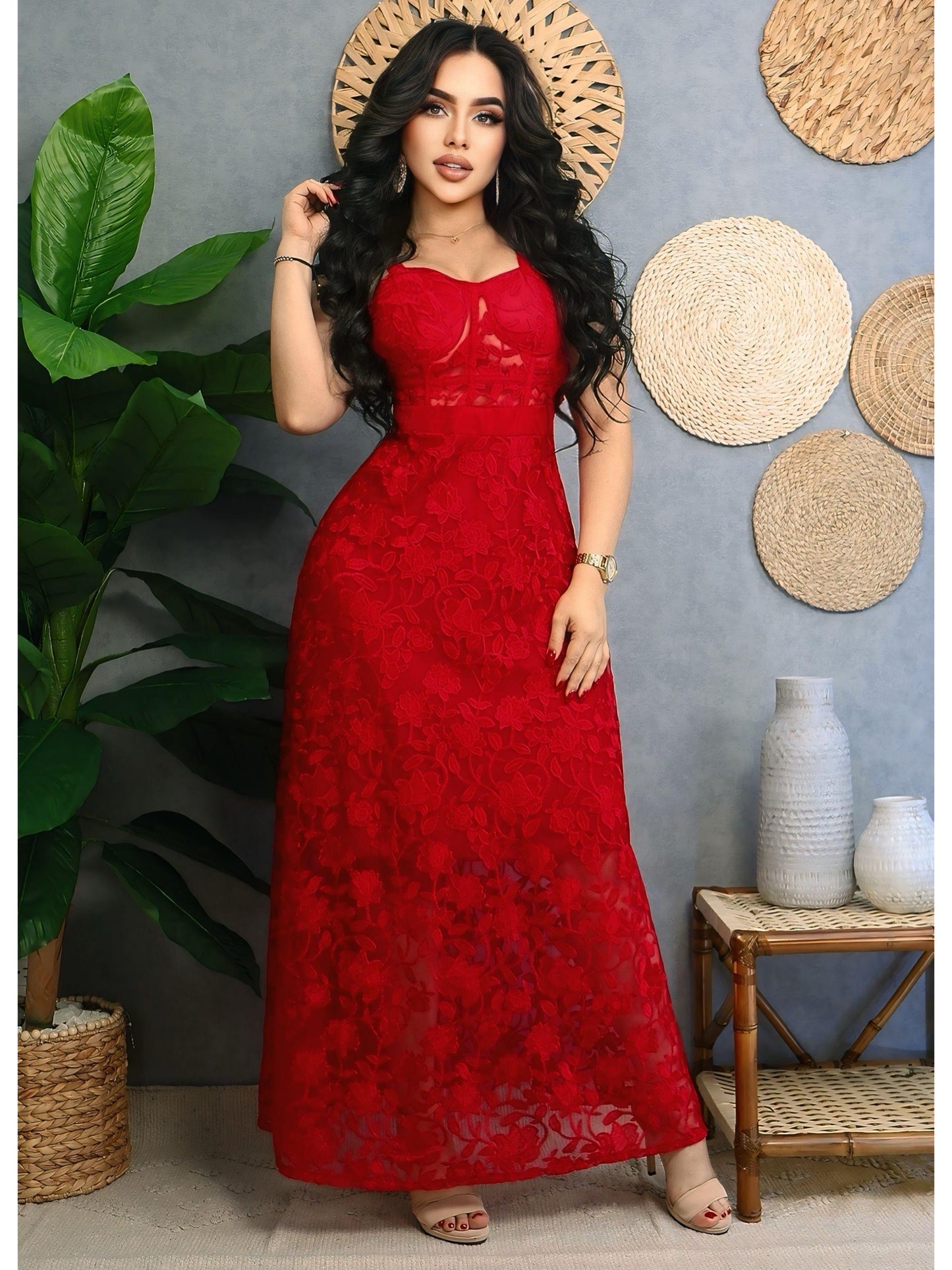 Vestido encaje elegante