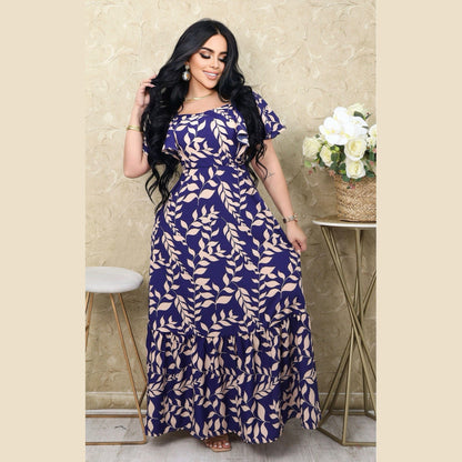 Vestido Maxi Estampado Femenino - Estilo Casual Elegante Colombia