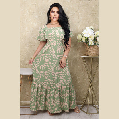 Vestido Maxi Estampado Femenino - Estilo Casual Elegante Colombia