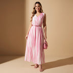 Vestido Maxi Plisado Riviera