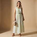 Vestido Maxi Plisado Riviera