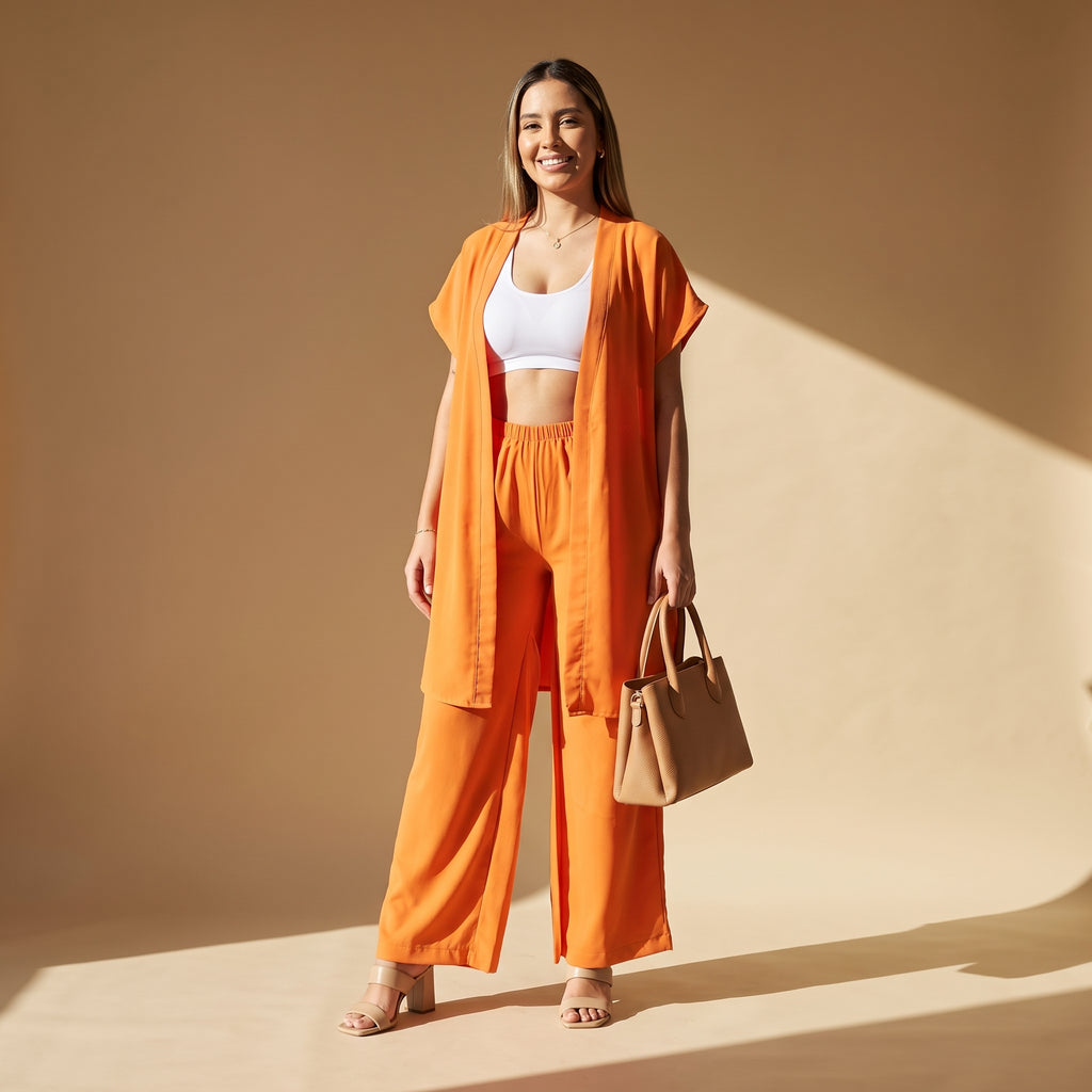 Conjunto Dos Piezas Cardigan Santorini