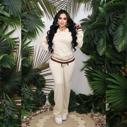 Conjunto pantalón Deportivo de Punto para Mujer Variedad de Colores y Tallas Únicas