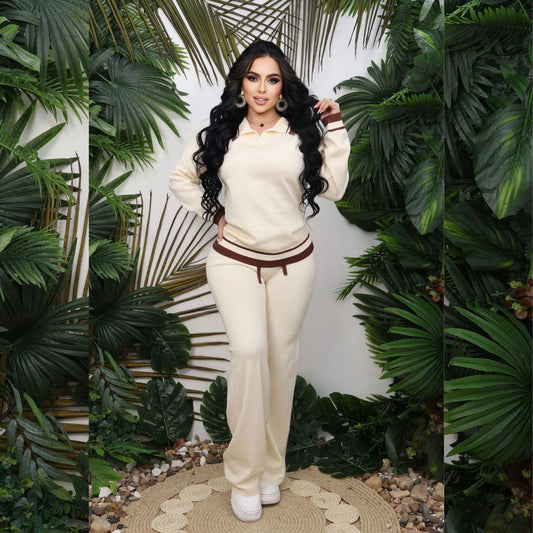 Conjunto pantalón Deportivo de Punto para Mujer Variedad de Colores y Tallas Únicas