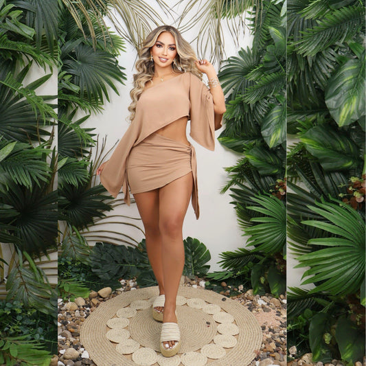 Set Afrodita Dama - Ropa Casual Elegante para Mujer Talla Única